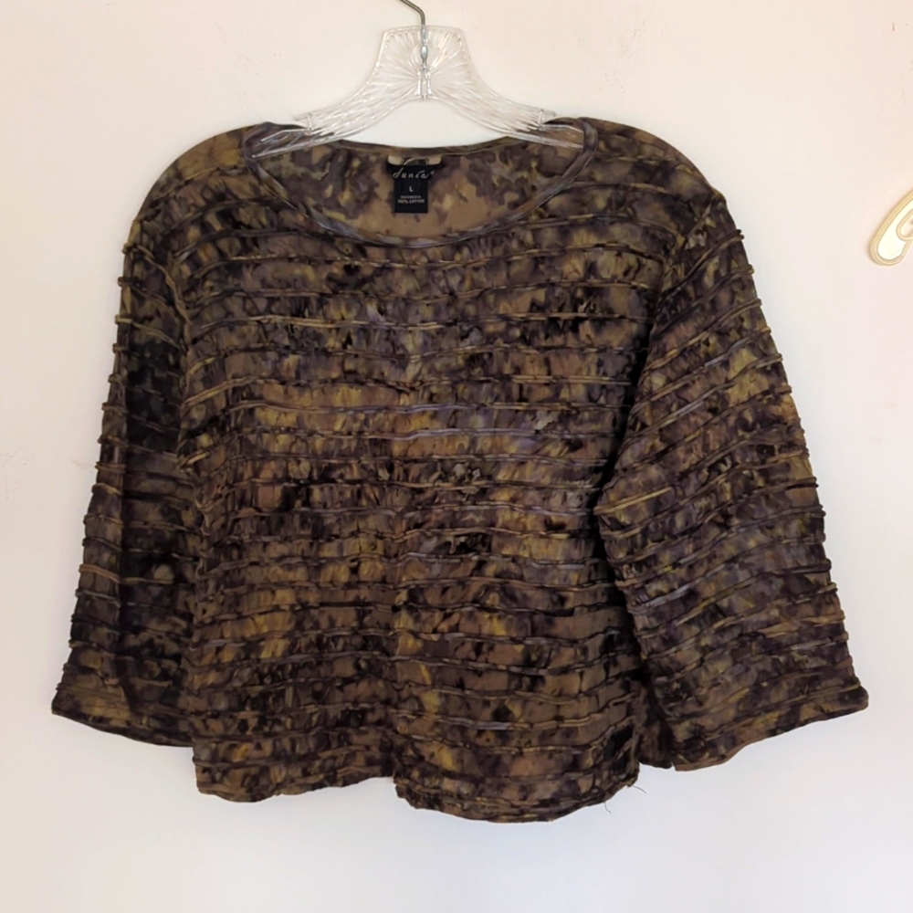 Dunia l/s textured top